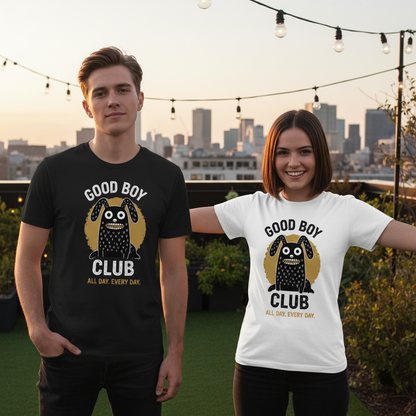 Good Boy Club Funny Monster Dog Graphic Tee T7099