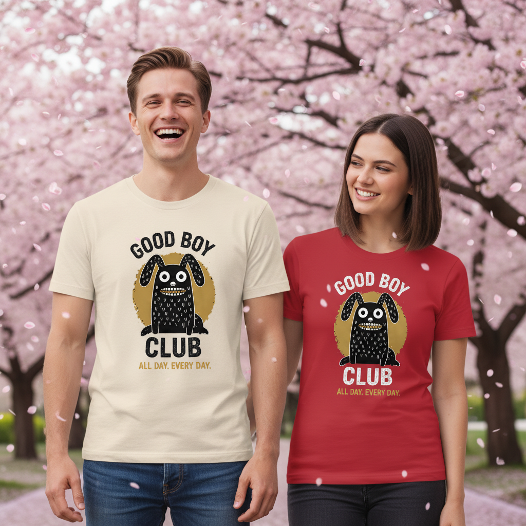 Good Boy Club Funny Monster Dog Graphic Tee T7099