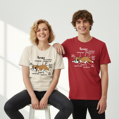 Crazy Eyes Funny Scruffy Dog Cartoon Graphic Tee T7111