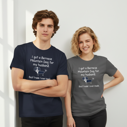 "Best Trade Ever" Funny Bernese Mountain Dog Graphic Tee T7108