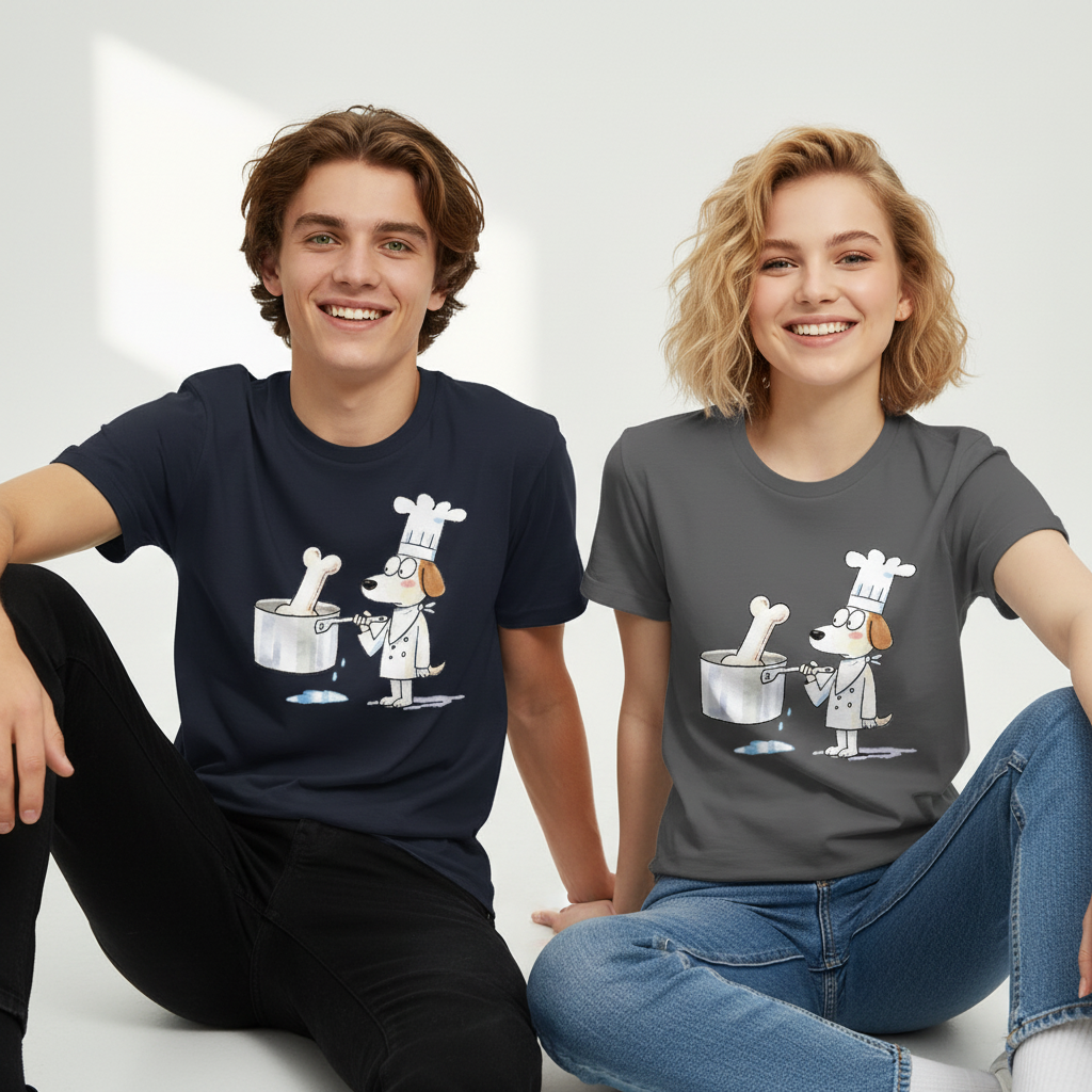Chef Dog Funny Graphic Tee T7117