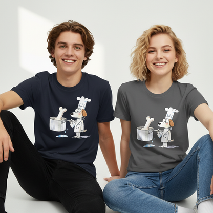 Chef Dog Funny Graphic Tee T7117