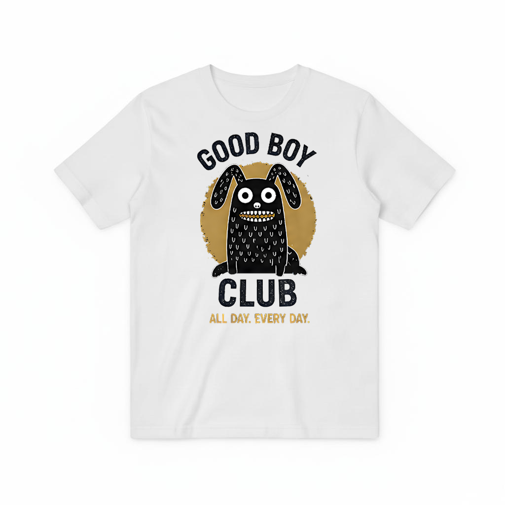 Good Boy Club Funny Monster Dog Graphic Tee T7099