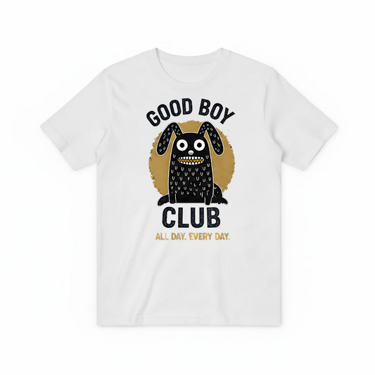 Good Boy Club Funny Monster Dog Graphic Tee T7099