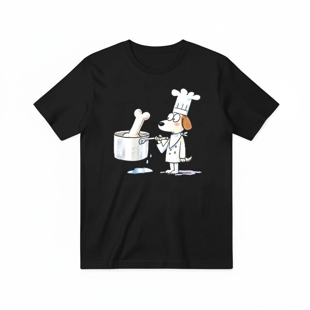 Chef Dog Funny Graphic Tee T7117