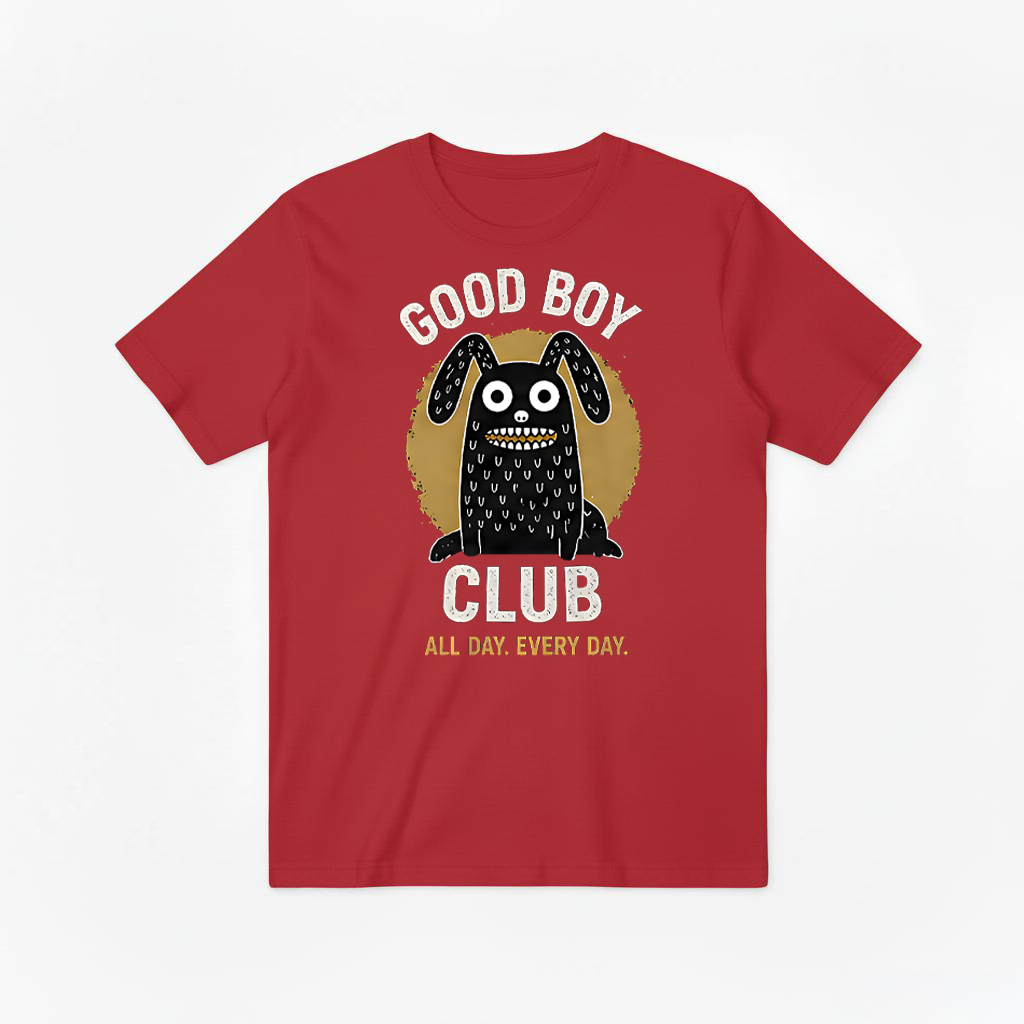 Good Boy Club Funny Monster Dog Graphic Tee T7099