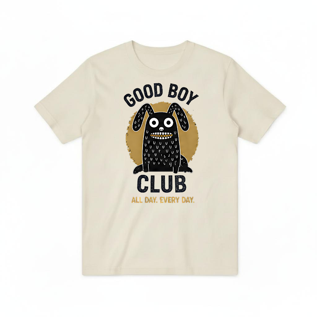 Good Boy Club Funny Monster Dog Graphic Tee T7099