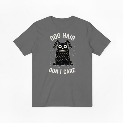 "Dog Hair Don't Care" Funny Monster Dog Graphic Tee T7101