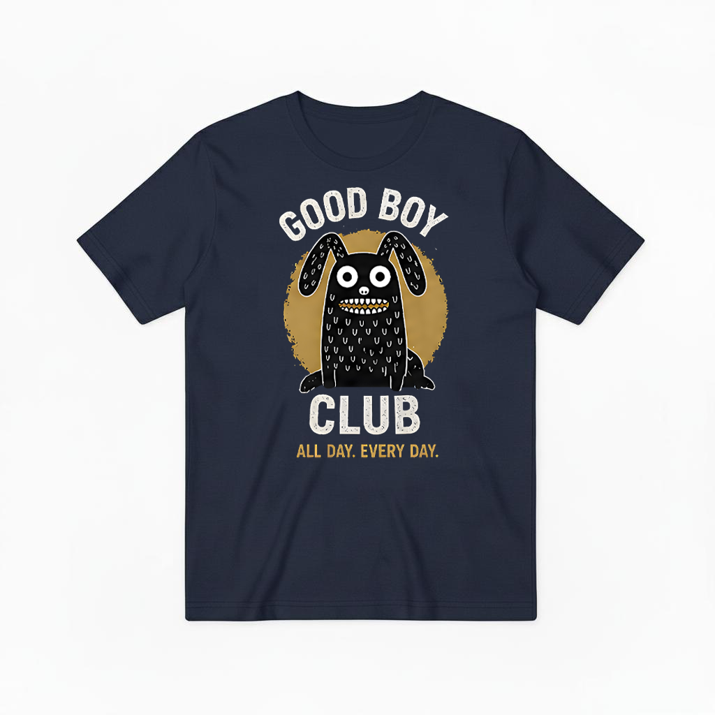 Good Boy Club Funny Monster Dog Graphic Tee T7099