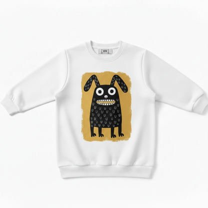 White Sweatshirt - Monster Rabbit