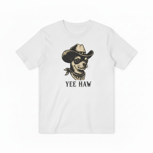 YEE HAW Chihuahua White Tee